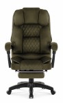 Fotel biurowy obrotowy Hell's Chair HC- 1031 Olive Oliwkowy Tkanina Welur