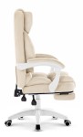 Fotel biurowy obrotowy Hell's Chair HC- 1031 Beżowy Beige Tkanina Welur