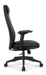 Fotel biurowy ergonomiczny obrotowy Hell's Chair HC- 1061 Czarny Black Ekoskóra Premium