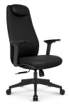 Fotel biurowy ergonomiczny obrotowy Hell's Chair HC- 1061 Czarny Black Ekoskóra Premium