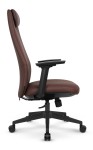 Fotel biurowy ergonomiczny obrotowy Hell's Chair HC- 1061 Brązowy Brown Ekoskóra Premium