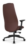 Fotel biurowy ergonomiczny obrotowy Hell's Chair HC- 1061 Brązowy Brown Ekoskóra Premium