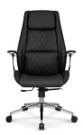 Fotel biurowy ergonomiczny obrotowy Hell's Chair HC- 1062 Czarny Black Ekoskóra Premium