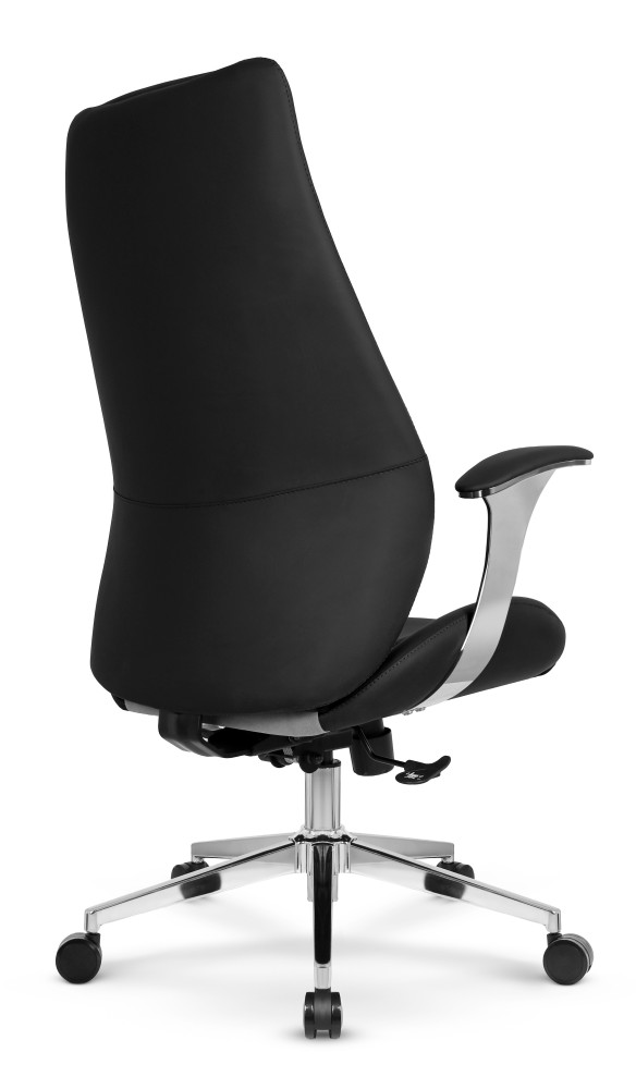 Fotel biurowy ergonomiczny obrotowy Hell's Chair HC- 1062 Czarny Black Ekoskóra Premium