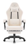 Fotel gamingowy Hell's Chair HC- 1015 Ecru Tkanina