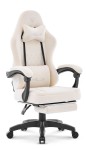 Fotel gamingowy Hell's Chair HC- 1015 Ecru Tkanina