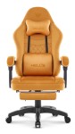Fotel gamingowy Hell's Chair HC- 1015 Musztardowy Tkanina