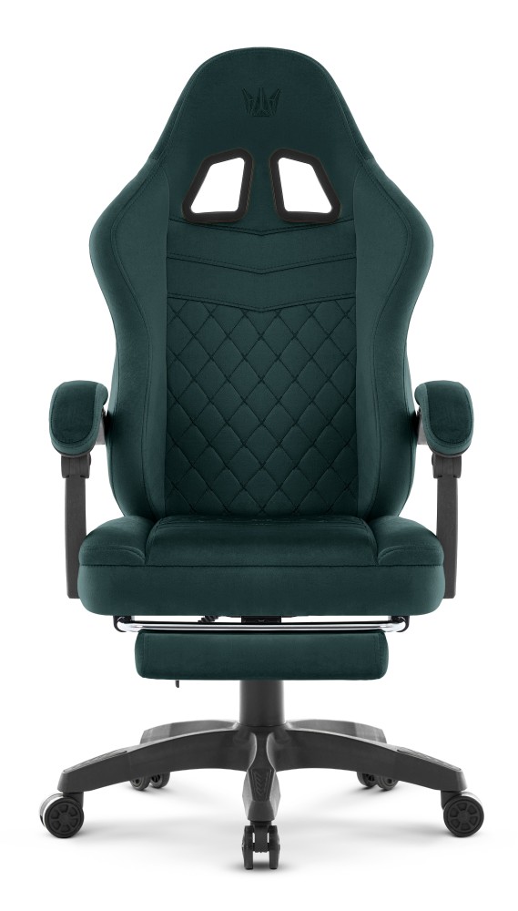 Fotel gamingowy Hell's Chair HC- 1015 Green Zielony Tkanina