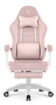 Fotel gamingowy Hell's Chair HC- 1015 Pink Różowy Tkanina Welur