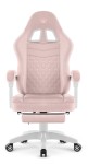 Fotel gamingowy Hell's Chair HC- 1015 Pink Różowy Tkanina Welur