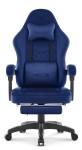 Fotel gamingowy Hell's Chair HC- 1015 Navy Tkanina Welur
