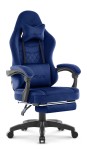 Fotel gamingowy Hell's Chair HC- 1015 Navy Tkanina Welur