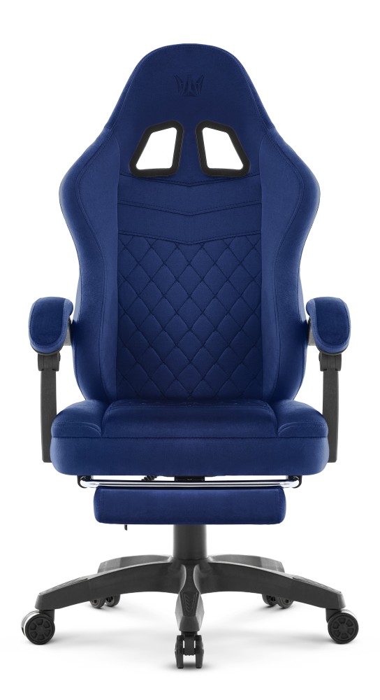 Fotel gamingowy Hell's Chair HC- 1015 Navy Tkanina Welur