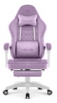 Fotel gamingowy Hell's Chair HC- 1015 Purple Fioletowy Tkanina Welurowa