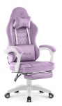 Fotel gamingowy Hell's Chair HC- 1015 Purple Fioletowy Tkanina Welurowa