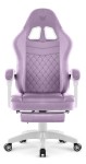 Fotel gamingowy Hell's Chair HC- 1015 Purple Fioletowy Tkanina Welurowa