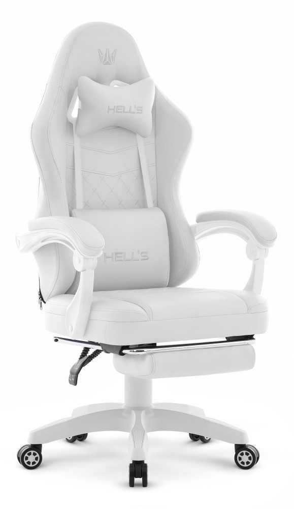 Fotel gamingowy Hell's Chair HC- 1015 White Biały Ekoskóra