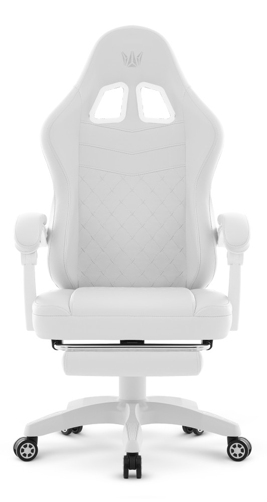 Fotel gamingowy Hell's Chair HC- 1015 White Biały Ekoskóra