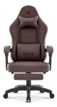 Fotel gamingowy Hell's Chair HC- 1015 Brown Brown Ciemny Brąz Ekoskóra
