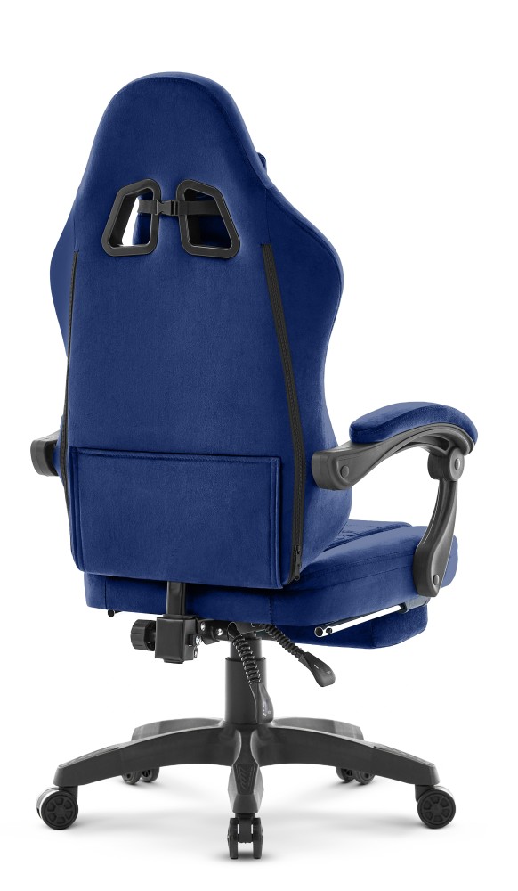 Fotel gamingowy Hell's Chair HC- 1015 Navy Tkanina Welurowa