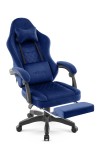 Fotel gamingowy Hell's Chair HC- 1015 Navy Tkanina Welurowa