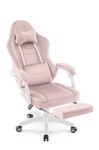 Fotel gamingowy Hell's Chair HC- 1015 Pink Różowy Tkanina Welurowa