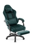 Fotel gamingowy Hell's Chair HC- 1015 Green Zielony Tkanina Welurowa