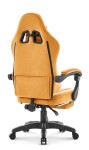 Fotel gamingowy Hell's Chair HC- 1015 Musztardowy Tkanina Welurowa
