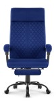 Fotel biurowy ergonomiczny obrotowy Hell's Chair HC- 1030 Navy Granatowy Tkanina