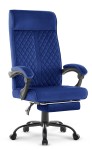 Fotel biurowy ergonomiczny obrotowy Hell's Chair HC- 1030 Navy Granatowy Tkanina