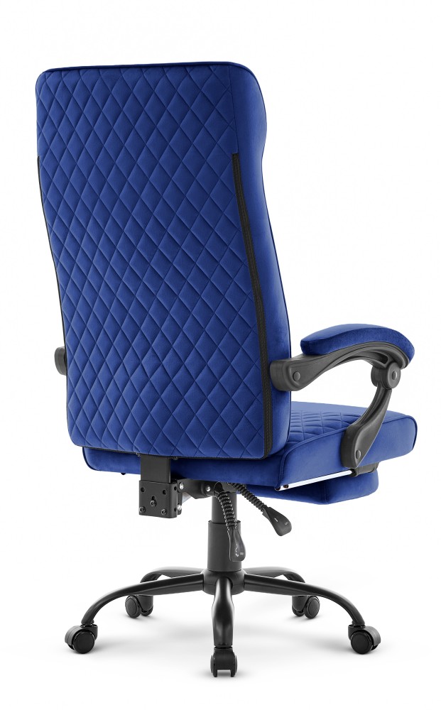 Fotel biurowy ergonomiczny obrotowy Hell's Chair HC- 1030 Navy Granatowy Tkanina