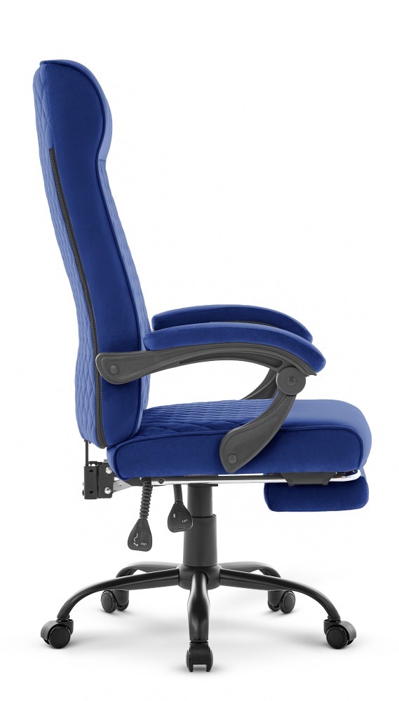 Fotel biurowy ergonomiczny obrotowy Hell's Chair HC- 1030 Navy Granatowy Tkanina