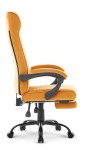 Fotel biurowy ergonomiczny obrotowy Hell's Chair HC- 1030 Mustard Musztardowy Tkanina