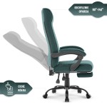 Fotel biurowy ergonomiczny obrotowy Hell's Chair HC- 1030 Green Zielony Tkanina