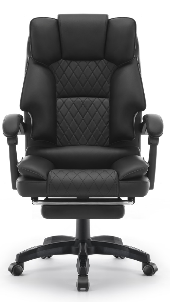 Fotel biurowy obrotowy Hell's Chair HC- 1031 Massage Edition Black Czarny Ekoskóra