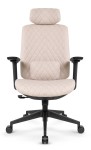 Fotel biurowy ergonomiczny obrotowy Hell's Chair HC- 1047 Beige Beżowy Tkanina