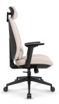 Fotel biurowy ergonomiczny obrotowy Hell's Chair HC- 1047 Beige Beżowy Tkanina