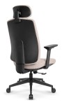 Fotel biurowy ergonomiczny obrotowy Hell's Chair HC- 1047 Beige Beżowy Tkanina