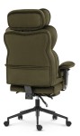Fotel biurowy ergonomiczny obrotowy Hell's Chair HC- 1037 Olive Green Oliwkowy Tkanina Welurowa