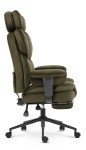 Fotel biurowy ergonomiczny obrotowy Hell's Chair HC- 1037 Olive Green Oliwkowy Tkanina Welurowa