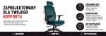 Fotel biurowy ergonomiczny obrotowy Hell's Chair HC- 1047 Green Zielony Tkanina Welurowa