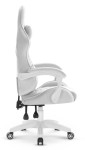 Fotel Gamingowy Hell's Chair Rainbow 2.0 Grey Szary Tkanina Welurowa