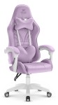 Fotel Gamingowy Hell's Chair Rainbow 2.0 Purple Fioletowy Tkanina Welurowa