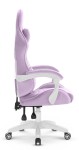 Fotel Gamingowy Hell's Chair Rainbow 2.0 Purple Fioletowy Tkanina Welurowa