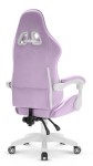 Fotel Gamingowy Hell's Chair Rainbow 2.0 Purple Fioletowy Tkanina Welurowa
