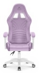 Fotel Gamingowy Hell's Chair Rainbow 2.0 Purple Fioletowy Tkanina Welurowa