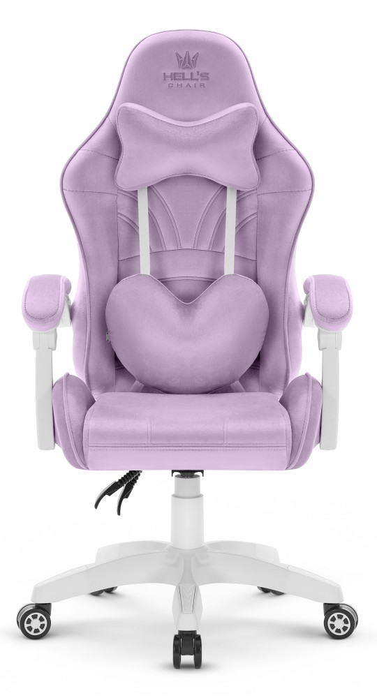 Fotel Gamingowy dla dzieci Hell's Chair Rainbow KIDS 2.0 Purple Fioletowy Tkanina Welurowa