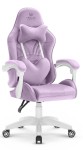 Fotel Gamingowy dla dzieci Hell's Chair Rainbow KIDS 2.0 Purple Fioletowy Tkanina Welurowa
