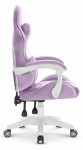 Fotel Gamingowy dla dzieci Hell's Chair Rainbow KIDS 2.0 Purple Fioletowy Tkanina Welurowa