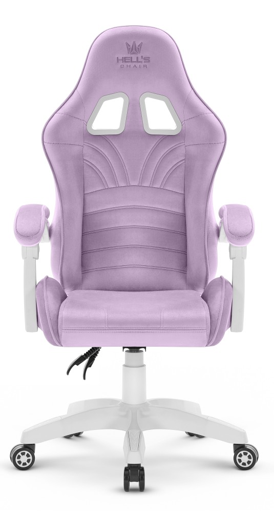 Fotel Gamingowy dla dzieci Hell's Chair Rainbow KIDS 2.0 Purple Fioletowy Tkanina Welurowa